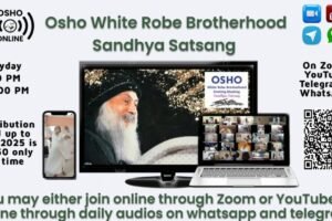 2. Osho Sandhya Satsang Ad flyer