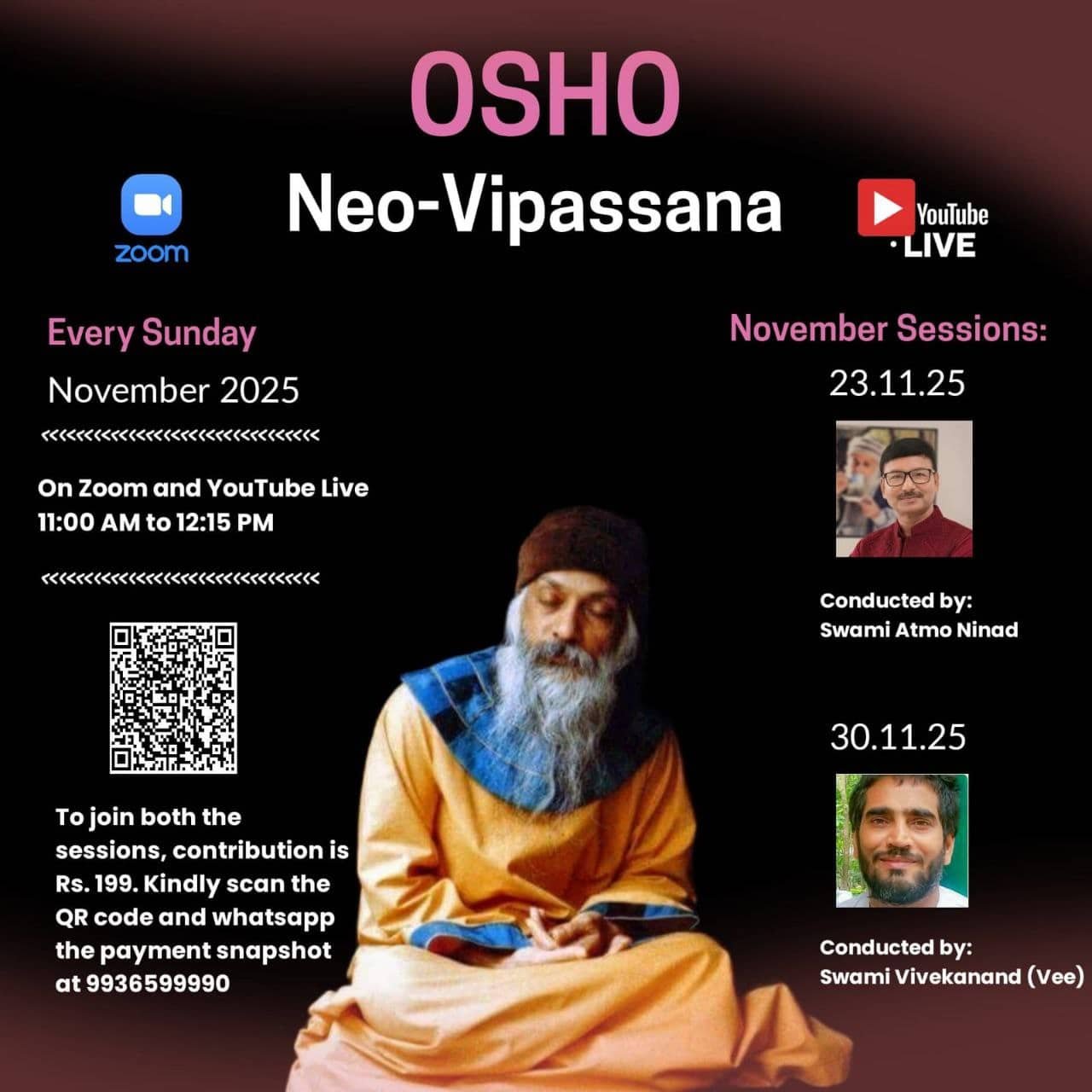 Osho Vipassanan Ad flyer-new